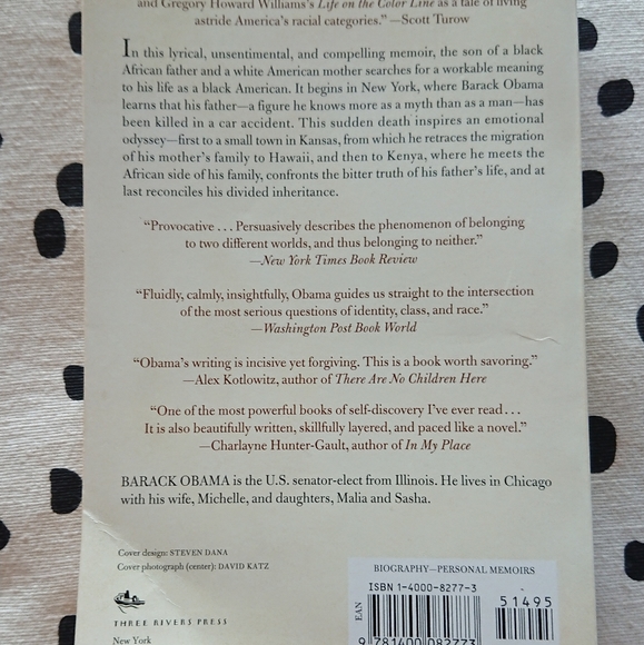 Dreams from my Father, Book by Barack Obama - Picture 2 of 3